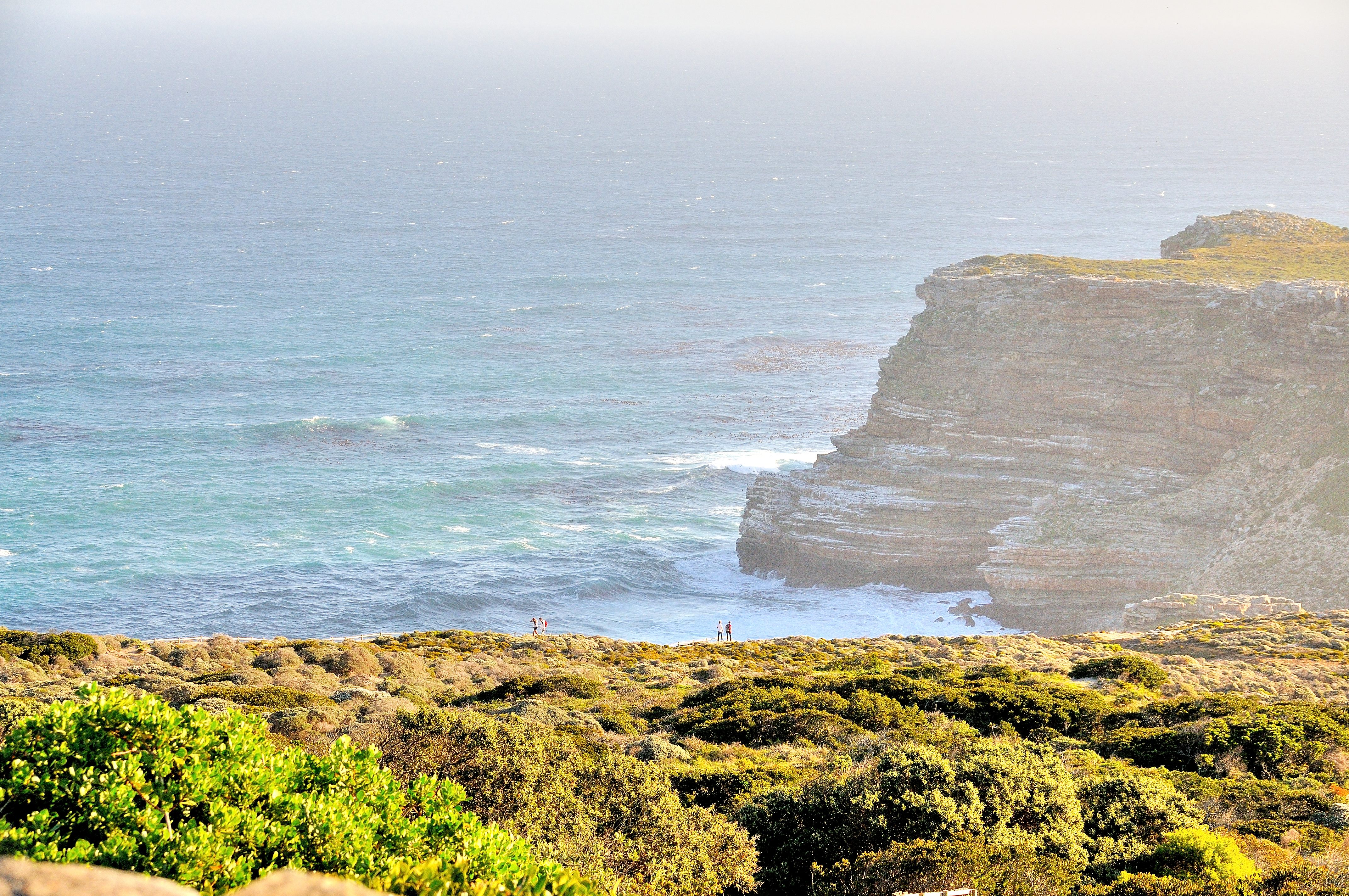 Le Cap de Bonne Espérance et sa falaise depuis Cape Point (la pointe du Cap)